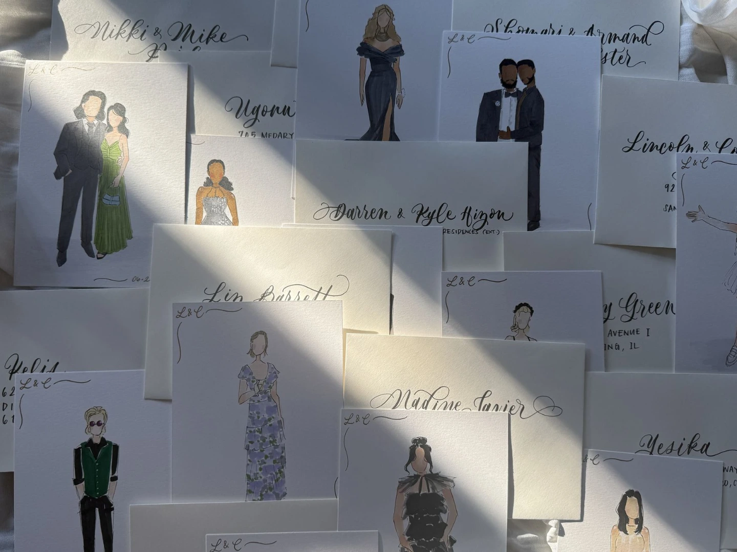 Wedding Guest Illustrations